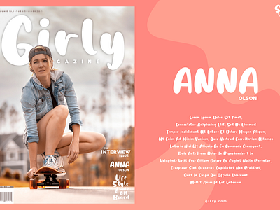 Girly branding cute design display font girly illustration interface inumocca lettering logo magazine poster skateboard summer tropical typeface typography