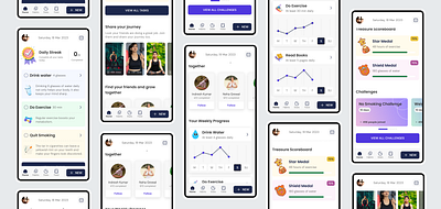 Habit Tracker App app mobile mobile design ui ui design