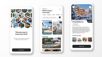 Modern Minimal: A mini case study app design booking design design figma hotel booking minimal design modern design modern minimal ui ui design