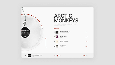 Music app concept UI app concept design graphic design inspiration music typography ui ux web
