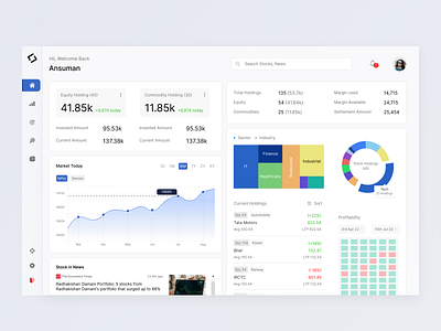 Stock Market Dashboard designs, themes, templates and downloadable ...