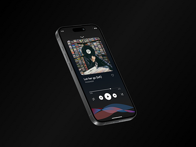 #009 Music Player Design 009 app color daily ui i phone 15 illustration ios music player player design ui ux