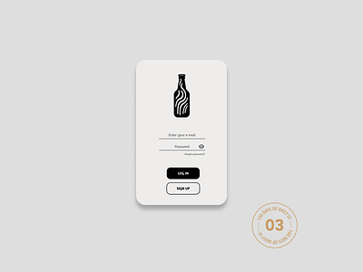 Login Screen - Day 03 - #DailyUIChallenge challenge dailyui dailyuichallenge ui