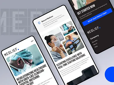 Medlief app clean doctor health healthcare medical nurse platform simple ui vet veterinarian