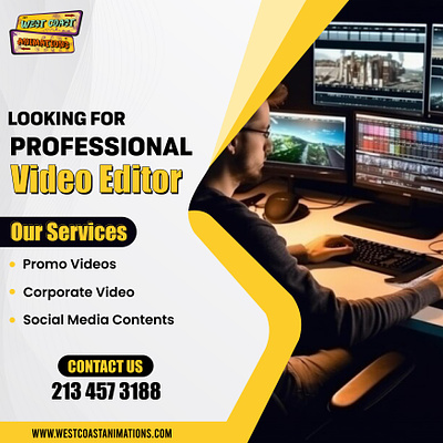 Video Editing Service animation branding design graphic design identity logo post production vector video editing video editing service