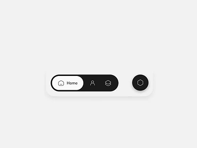 Tab Bar Interaction animation app dark theme data icons interactive interface microinteractions minimalistic mobile motion prototype switch ui uidesign uxui