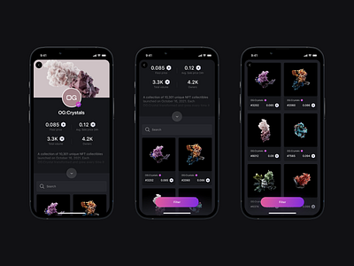 Exodus × Magic eden: NFT app II algorand app behance case study collection crypto ethereum gallery generative art nft portfolio solana ui ux web3