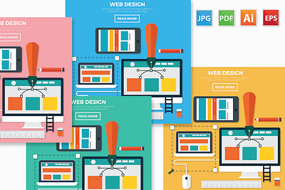 Modern Web design ai analysis business concept design development eps graphic design illustrations inspiration internet jpg media modern optimization ui web design