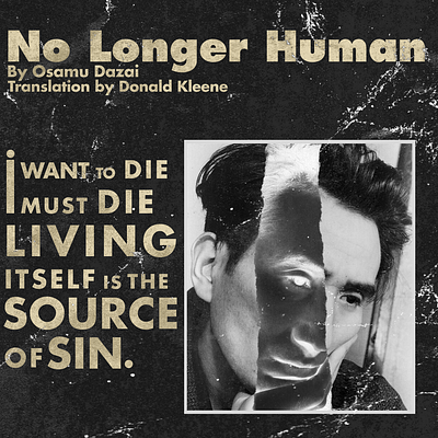 Made a poster on one of my favorite book 'No Longer Human'