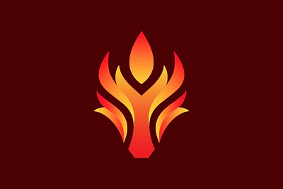 Flame Wolf Logo branding company brand logo company branding design graphic design logo modern vector