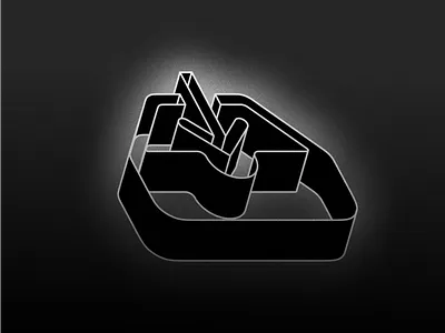 Taking a break... 3d branding graphic design illustration isometric logo noise wireframe