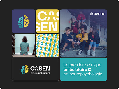 CASEN - v3 brain branding design graphic design psychology quebec redesign ui