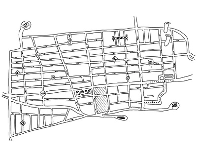 Saint-Roch, Québec illustration map mapping pacman procreate quebec