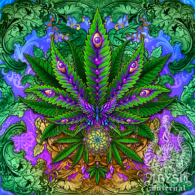 All Wise Cannabis cannabis festival graphic design illustration leaf package design poster pot psychedelics weed