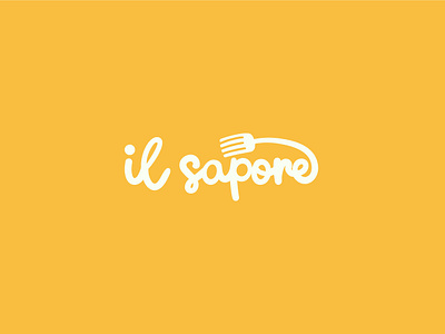 il sapore logo branding design food graphic design illustration italian logo pasta playfull