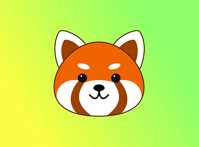 Red panda 2d vector graphic 2d graphic design illustration vector