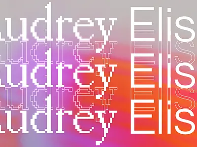 Audrey Elise design logo logotype minimal modern simple wordmark