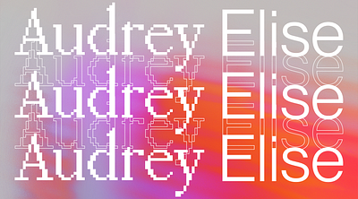Audrey Elise design logo logotype minimal modern simple wordmark