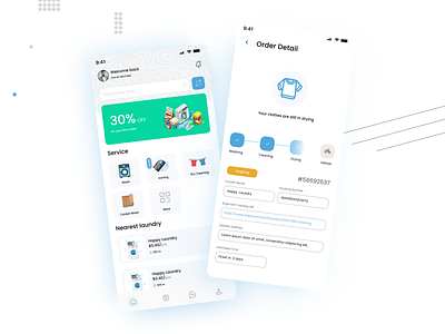 Laundry App Design app design figma laundryapp ui uiux user experience userinterface ux