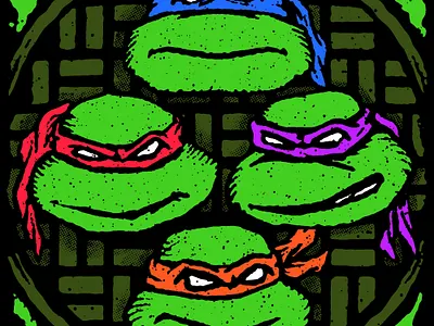 Pizza Bros. drawing illustration toys turtles