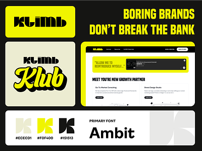 KLIMB GROUP - Go-To-Market, Brand & Web Agency branding design k logo klimb logo logo design website