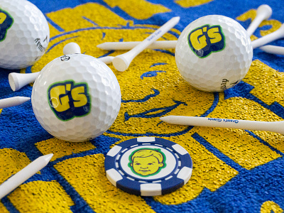 Grant's Giants golf scramble branding branding golf logo design non profit sports