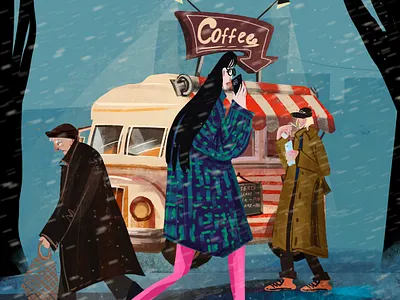 Winter is coming art character design christmas coffee design graphic design illustration procreate winter xmas
