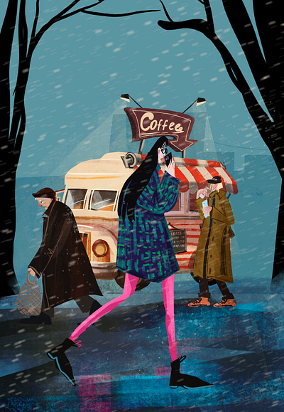 Winter is coming art character design christmas coffee design graphic design illustration procreate winter xmas