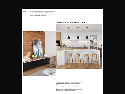 Luxury Estate Brand / Website Design agency clean grid layout luxury minimal portfolio typography website whitespace