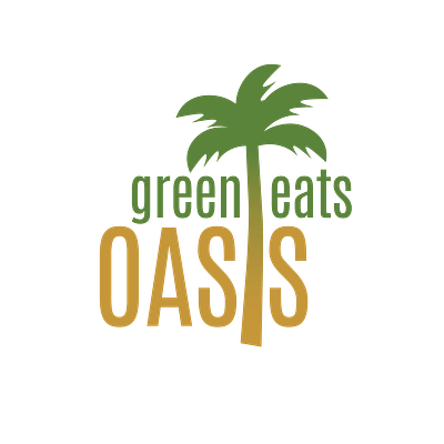 Green Eats Oasis branding design graphic design illustration logo logo design mock up packing design