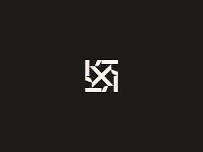 XK monogram decorative k krisdoda monogram sqaure typography x xk