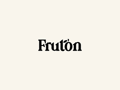 Fruton Identity bold creative fruit krisdoda logotype natural organic serif