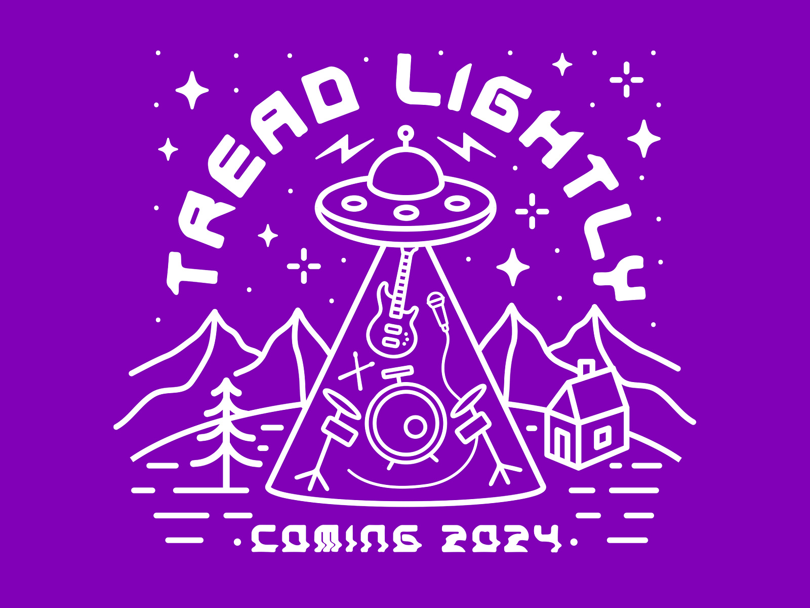 TREAD LIGHTLY UFO by Jake Warrilow on Dribbble