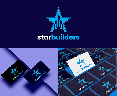 Star builders logo | Builders, property, real estate logo builders graphic design house logo property real estate star