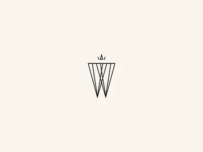 WFJ Jewelry Identity branding crown diamond elegant geometric jewelry krisdoda letter w lines logo luxury