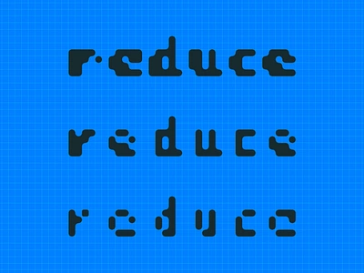 Reduce typography poster bit creative experimental grid krisdoda print reduce type typery typography