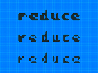 Reduce typography poster bit creative experimental grid krisdoda print reduce type typery typography