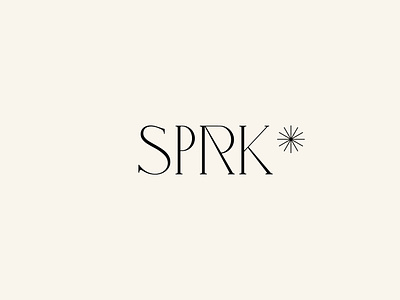SPRK Identity Design branding chic delicate elegant identity krisdoda logo logotype spark sprk typography