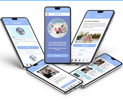 Ruff Life - Dogs are our best friends ui ux dog walking app