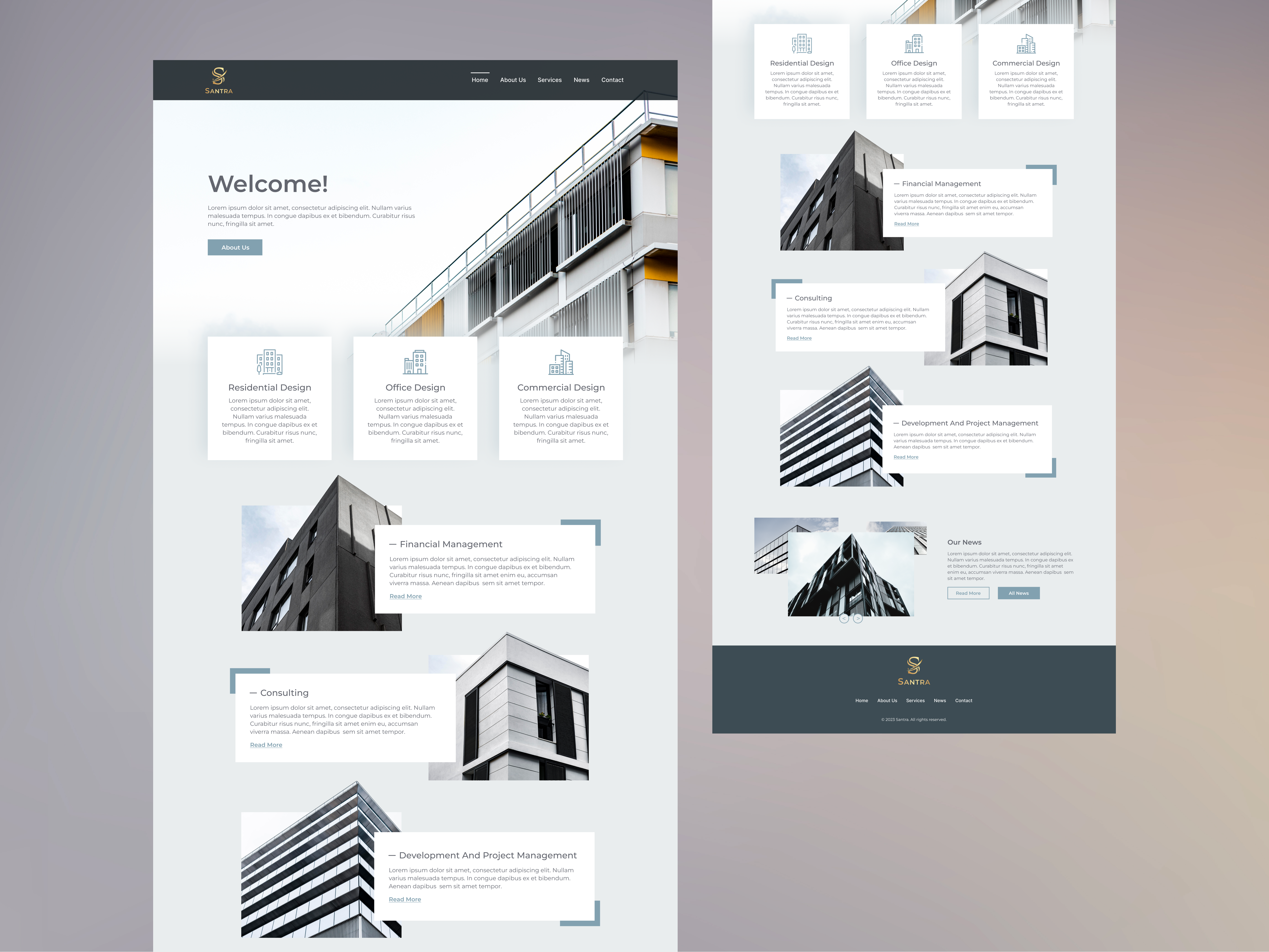 Santra Landing Page Design branding design graphic design illustration logo typography ui ux vector web