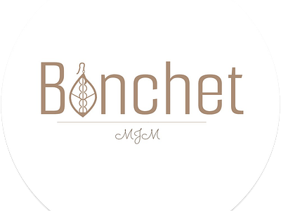 handmade jewelry logo (bonchet) branding graphic design handmade jewelers joyeria logo