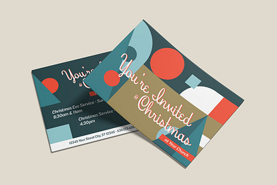 Christmas Invite | Print Design christian church church website graphic design illustration sermon series
