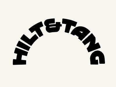 Hilt&Tang Logo apperal art direction black branding clothing culinary food lover graphic design identity iratxe creative knife label local business logo design small business typography visual