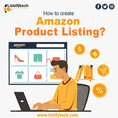 How to create Amazon Product Listing? | Listifytech amazon amazon ebc amazon listing images amazon product description design ebc enhance brand content illustration listing images