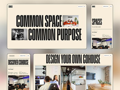 Cohouse Studio Sydney Webflow Site brand branding design ux webflow website