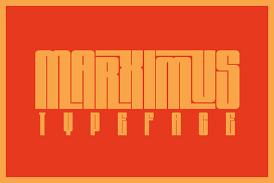 Marximus - an Interlock Typeface alphabet branding classic design font futuristic graphic design illustration logo monogram movie poster psychedelic retro simple typeface ui unique ux vintage