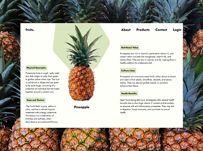Fruits application / Home animation page animation application design figma figmaanimation figmawebsite graphic design ui ux website