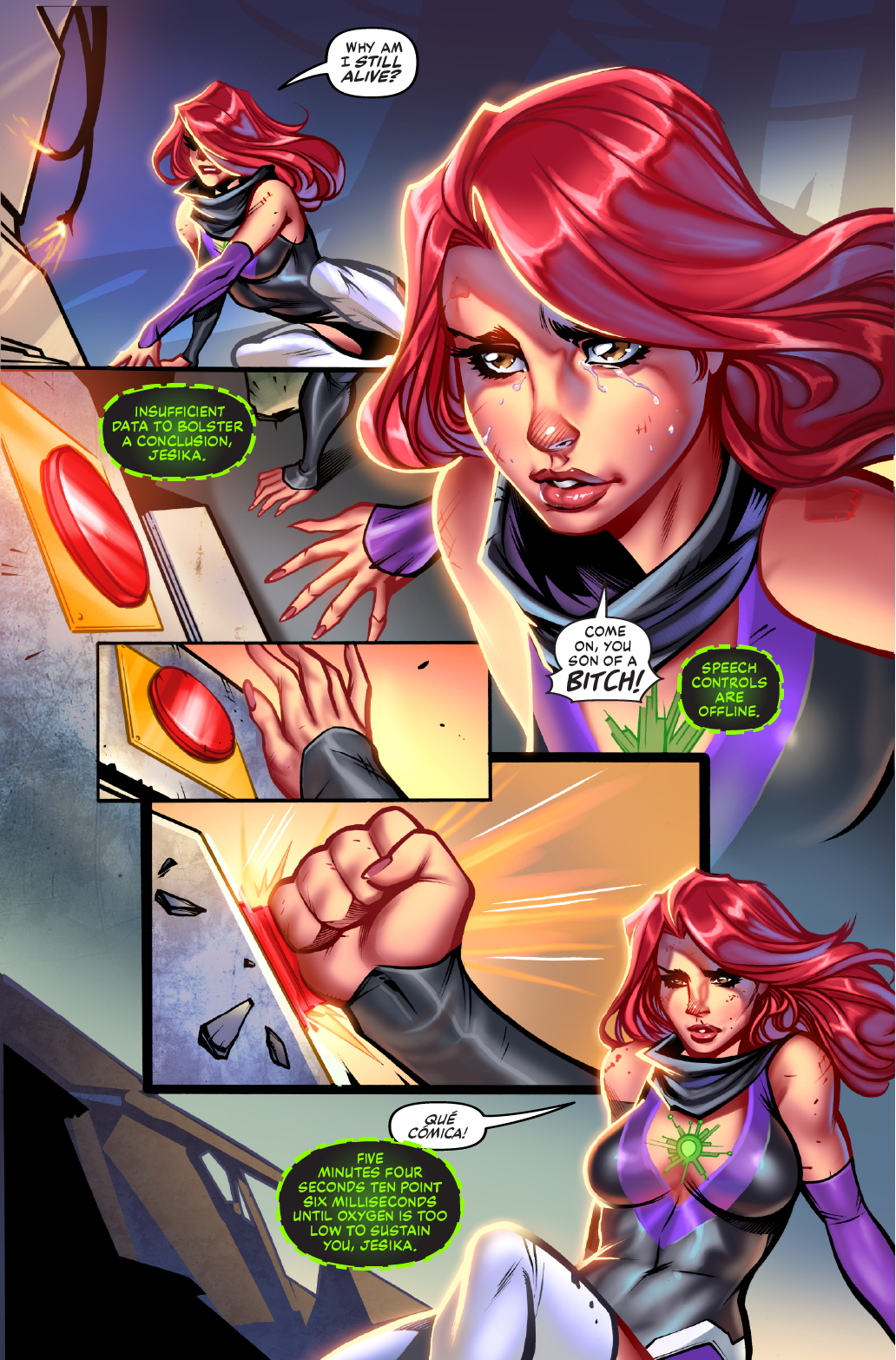 Example of Comic Book Lettering