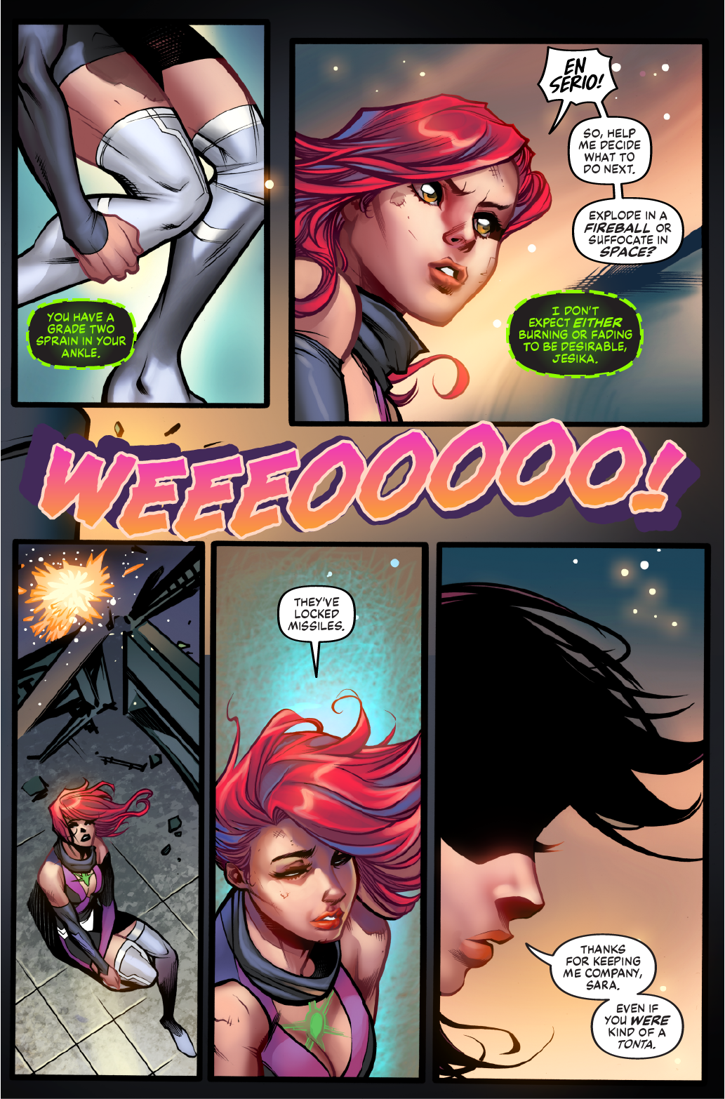 Example of Comic Book Lettering