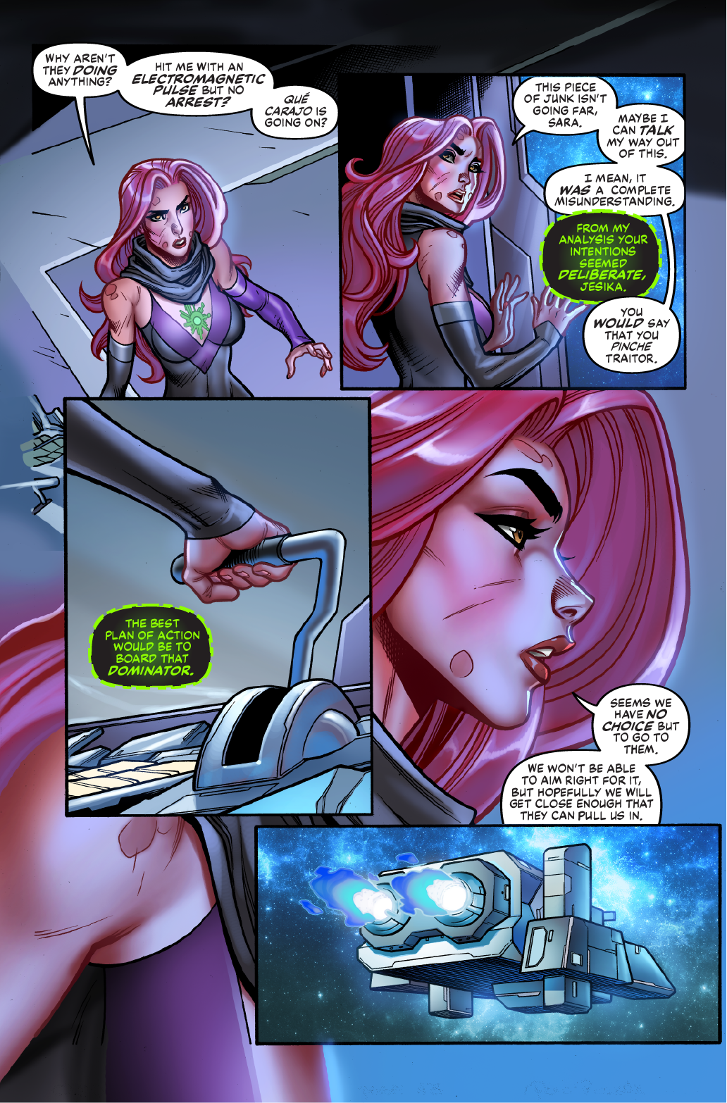 Example of Comic Book Lettering